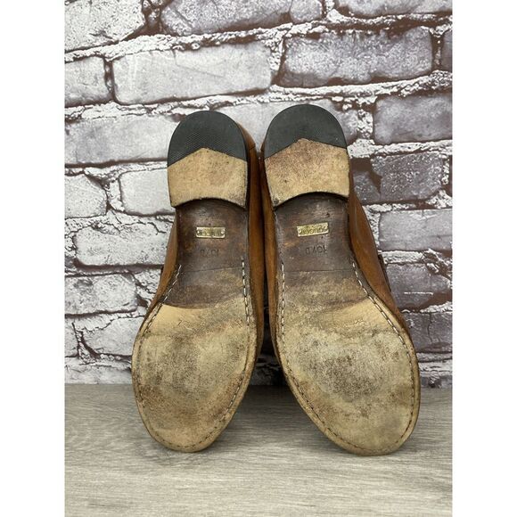 Gucci Brown Leather Web Horsebit Dress Loafers Shoes Men’s Sz 10.5D US/44EU Read - Picture 14 of 16